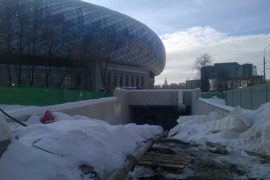 ООО «МонолитМаш» выполняет работы по заливке бетона на центральном стадионе Динамо